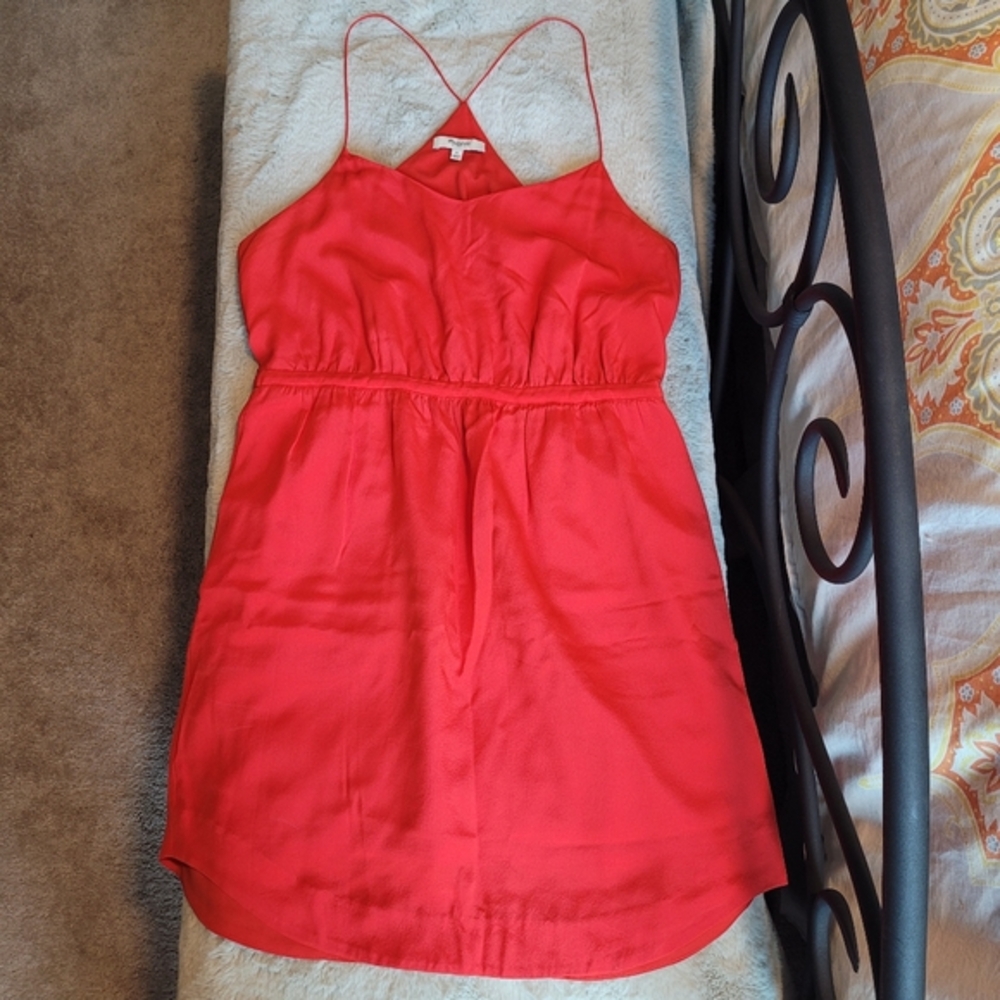 MADEWELL RED SUMMER DRESS SZ 6